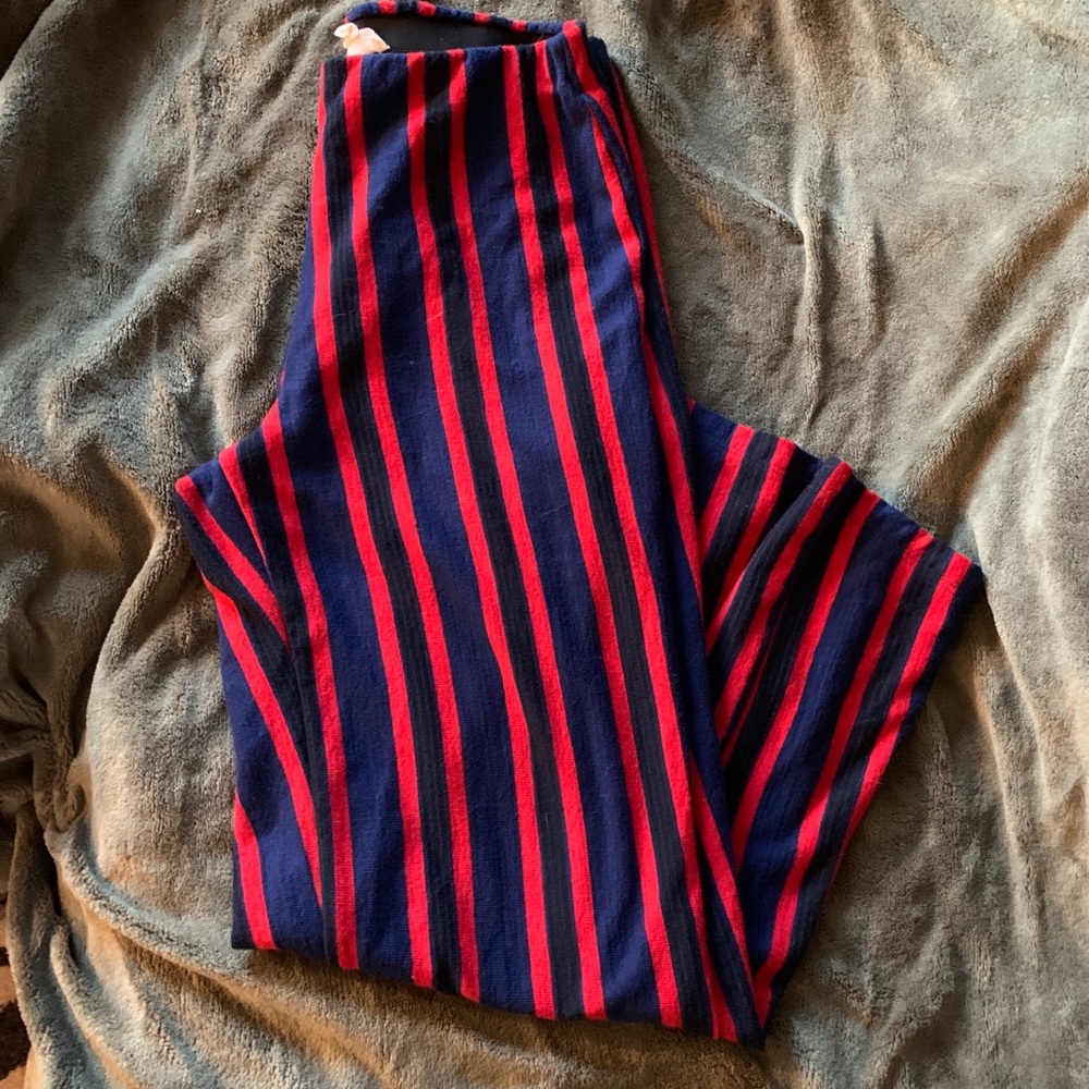 Silence and Noise Red and Blue stretch Ankle Pant - Picture 3 of 9